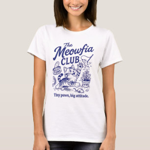 Cat Owner Funny Club For Cat Mom Dad T-Shirt