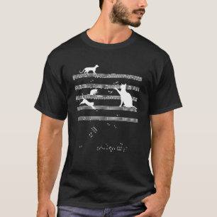 Cat Owner Mom Design Print Music Notes Funny Teach T-Shirt