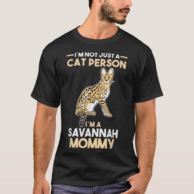 Cat Owner Savannah Mommy T-Shirt (Front)