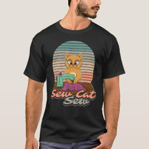 Cat Owner Sewing Animal Kitty   Dressmaking T-Shirt