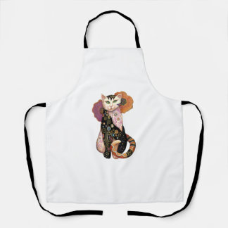 Cat Painting Cats Illustration Cat Art Apron