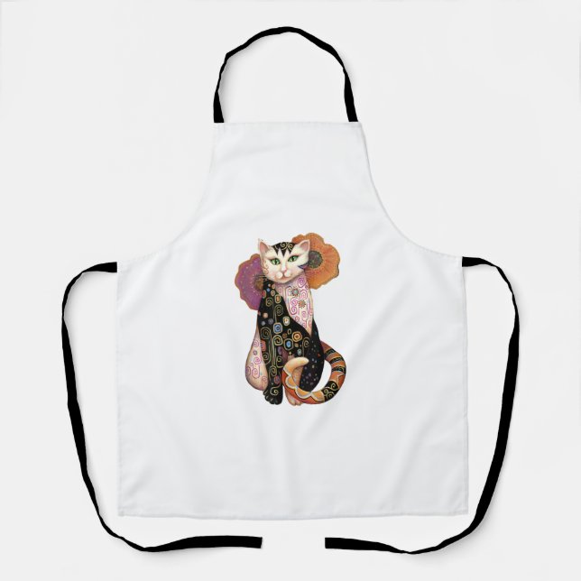 Cat Painting Cats Illustration Cat Art  Apron (Front)