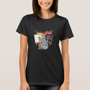 Cat Painting Lion Artistic Animals  Graphic T-Shirt