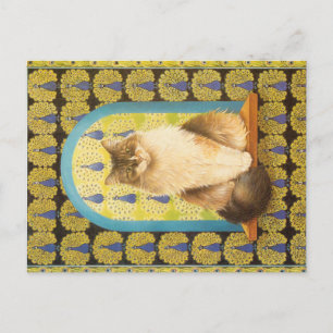 CAT PAINTING POSTCARD
