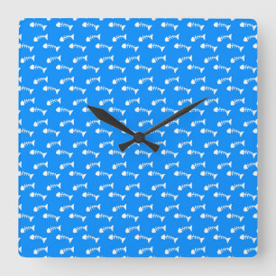 Cat Painting Square Wall Clock