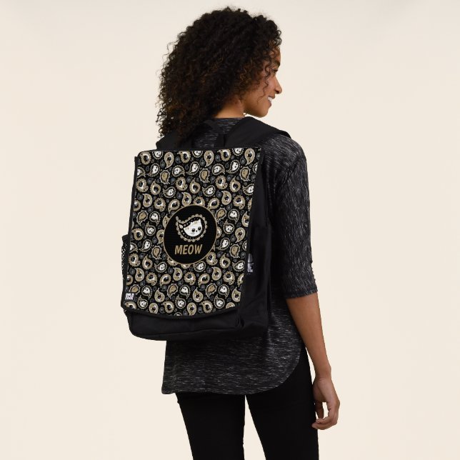 Cat Paisley Backpack (Worn)