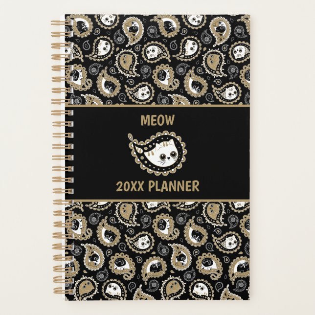 Cat Paisley Planner (Front)