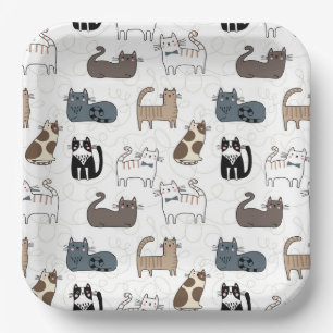 Cat Paper Plates, Kitty Kitten Party Plate