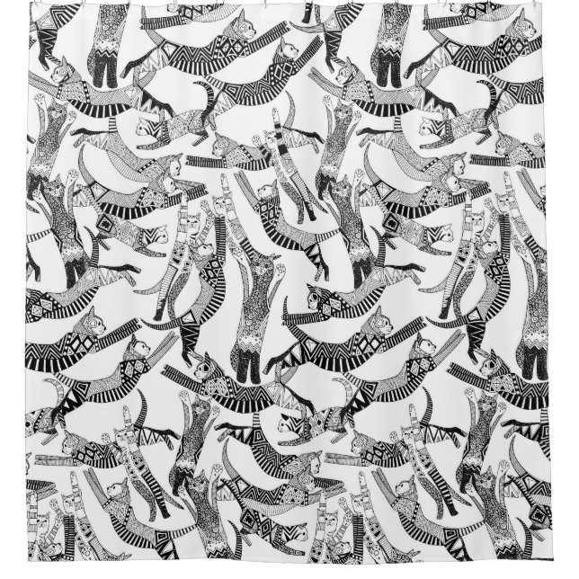 cat party black white (Front)