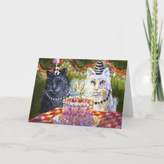 Cat Party Card (Front)