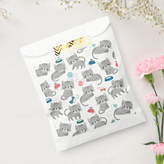 Cat Party Gift Bags, Kitty Kitten Favour Bag (Sealed)