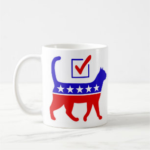 Cat Party Logo Feline Politics Great Party of Meow Coffee Mug