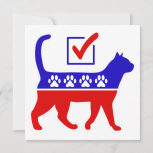 Cat Party Logo Feline Politics Great Party of Meow Invitation