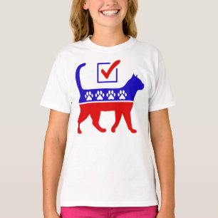 Cat Party Logo Feline Politics Great Party of Meow T-Shirt