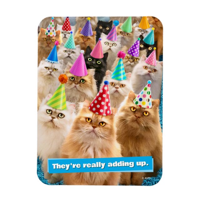 Cat Party Magnet (Vertical)
