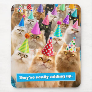 Cat Party Mouse Pad