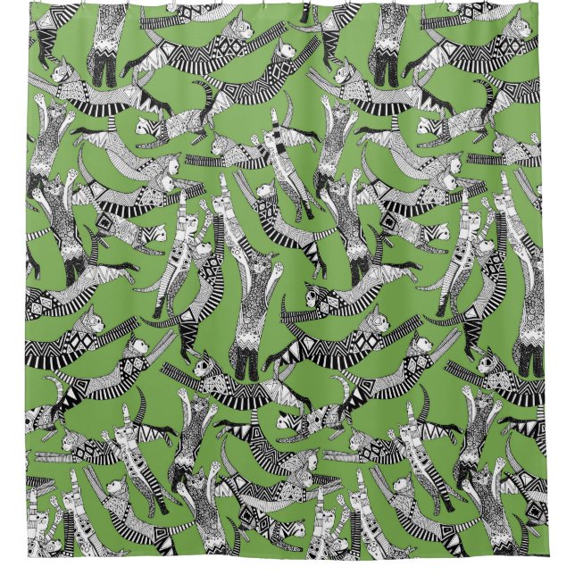 cat party palm green (Front)