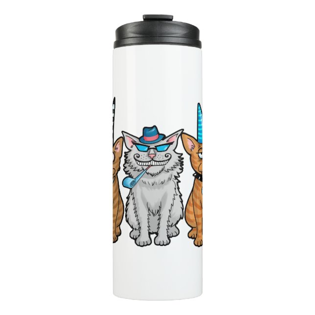 Cat Party Thermal Tumbler (Front)