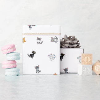 Cat Party Wrapping Paper