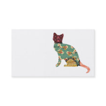Cat Patchwork Pet Business Cards