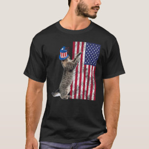 Cat Patriotic USA Cat Dog Moms 4th July Apparel 1 T-Shirt