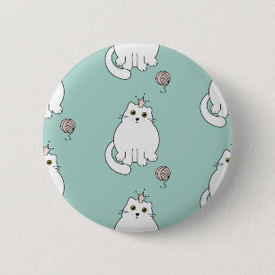 Cat pattern 2 inch round button