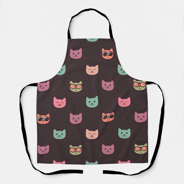 Cat pattern apron (Front)