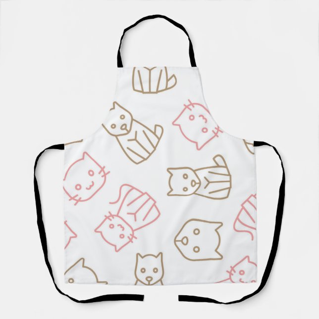 Cat pattern apron (Front)