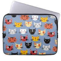 Cat Pattern Blue