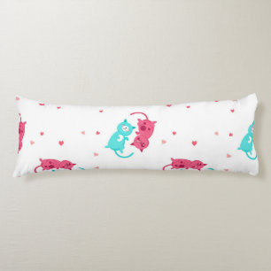 Cat pattern body pillow