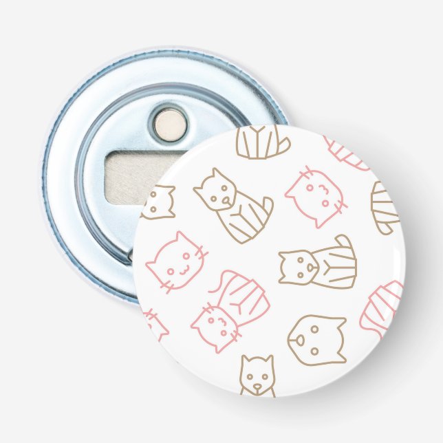 Cat pattern bottle opener (Front)