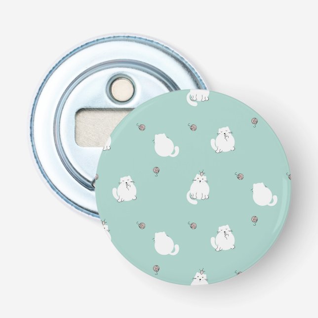Cat pattern bottle opener (Front)