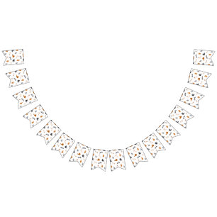 Cat pattern bunting flags