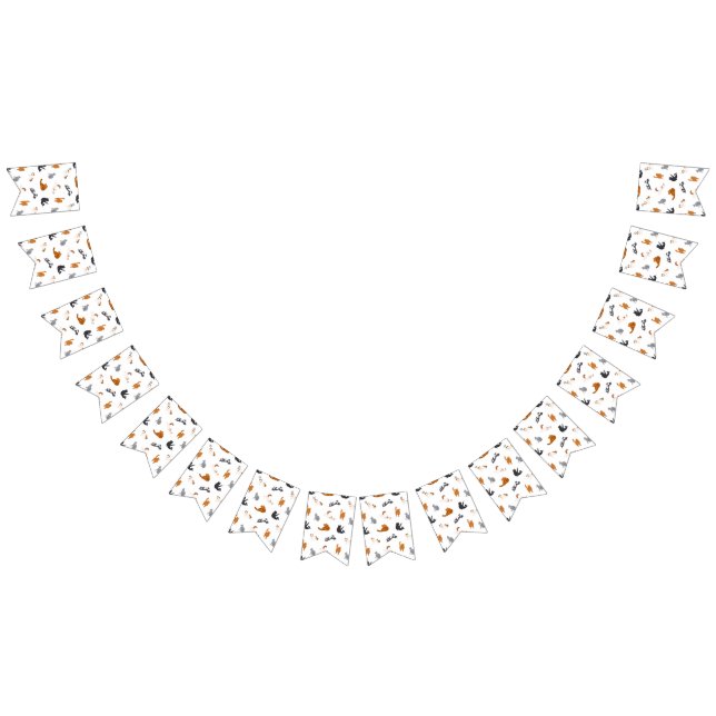 Cat pattern bunting flags (All)