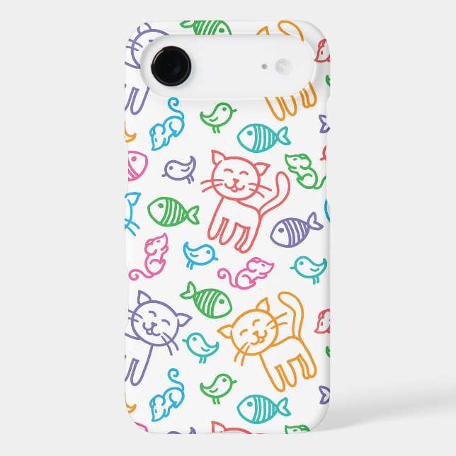 cat pattern Case-Mate iPhone case (Back)
