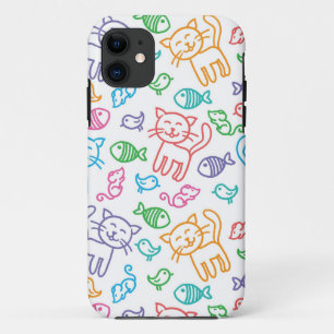 cat pattern iPhone 11 case