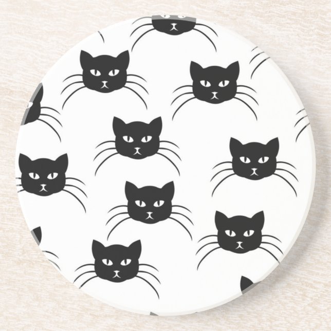 Cat pattern coaster (Front)