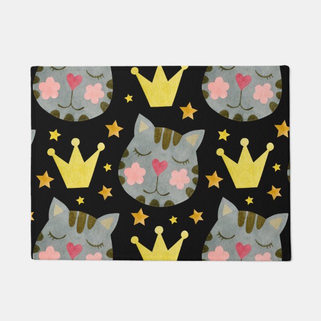 Cat Pattern Cute Pets Animals  Doormat (Front)