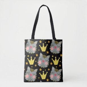 Cat Pattern Cute Pets Animals Tote Bag