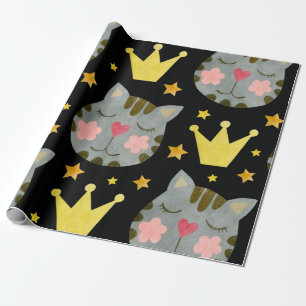 Cat Pattern Cute Pets Animals  Wrapping Paper