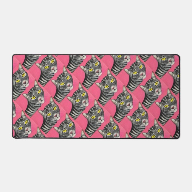  Cat pattern Desk Mat (Front)