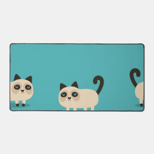 Cat pattern desk mat