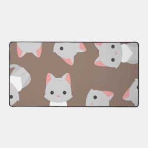 Cat pattern desk mat