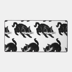 Cat pattern desk mat
