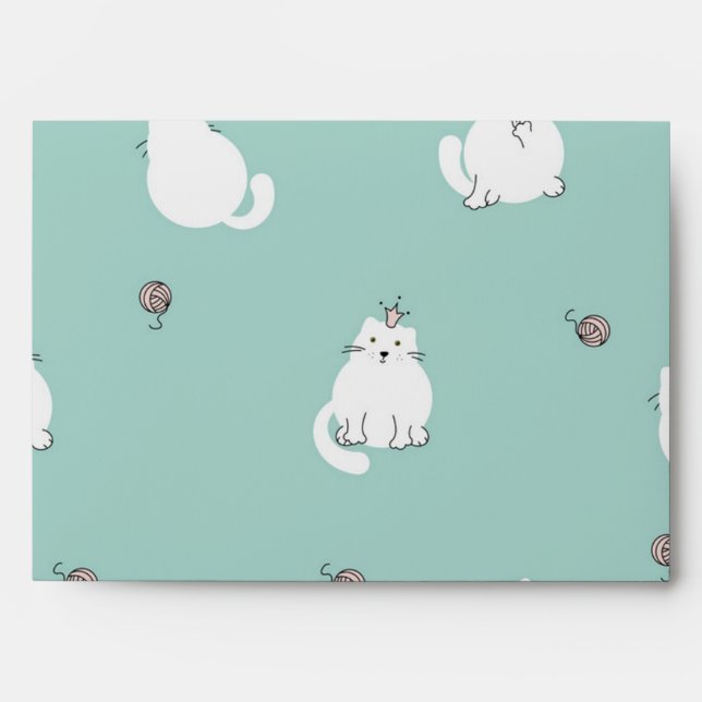 Cat pattern envelope (Front)