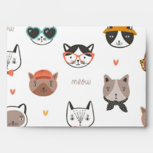 Cat pattern envelope