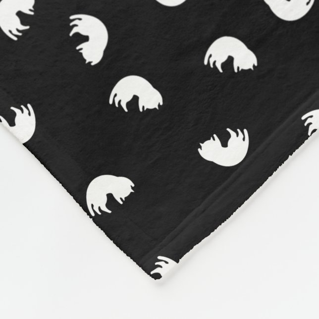 Cat Pattern Fleece Blanket (Corner)