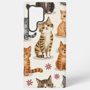 Cat Pattern Galaxy Case