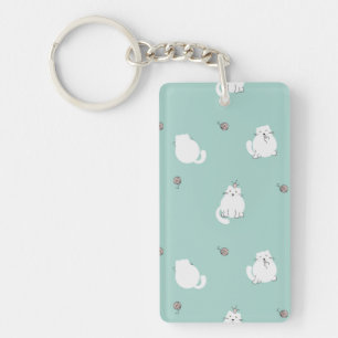 Cat pattern keychain