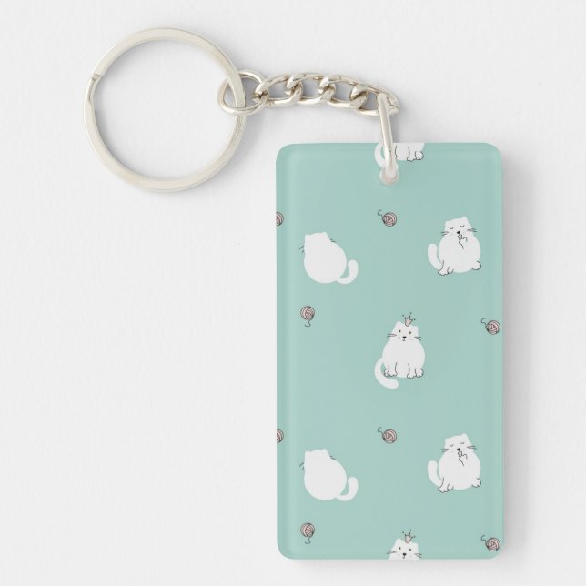 Cat pattern keychain (Front)